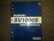 2005 Suzuki SV1000S Service Shop Repair Manual FACTORY OEM Used 2005
