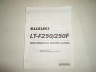 2000 Suzuki LT-F250 250F Supplementary Service Manual WORN FACTORY OEM BOOK 00
