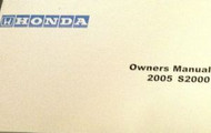 2005 HONDA S2000 S 2000 Owners Manual FACTORY BRAND NEW BOOKLET