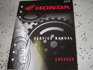 2005 Honda CRF450X CRF 450X Motorcycle Shop Service Repair Manual FACTORY NEW