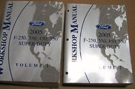 2005 Ford TRUCK F-250 F250 350 450 550 Service Shop Repair Manual SET FACTORY