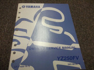 2005 2006 Yamaha YZ250FV OWNERS Service Shop Repair Manual OEM FACTORY