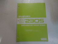1988 Suzuki LT230S Supplementary Service Manual MINOR FADING BOOK 87 DEALERSHIP