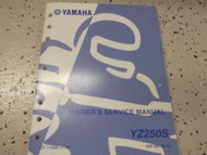 2004 Yamaha YZ250S Motorcycle Service Shop Repair Manual OEM FACTORY