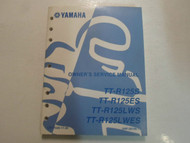 2004 Yamaha TTR125S TTR125ES TTR125LWS TTR125LWES Owners Service Manual OEM 04 x