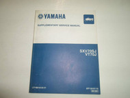 2004 Yamaha SXV70SJ VT70J Supplementary Service Manual FACTORY OEM BOOK 04 SUPP