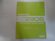 1986 Suzuki LT203S Supplementary Service Manual FACTORY OEM BOOK 86 DEALERSHIP