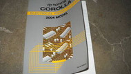 2004 Toyota Corolla Electrical Wiring Diagram Service Shop Repair Manual EWD