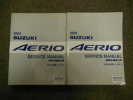 2004 Suzuki Aerio RH423 Service Repair Manual FACTORY SET 2 VOLUME OEM NEW x