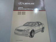2004 Lexus GS430 GS300 Electrical Wiring Diagram Service Shop Repair Manual EWD