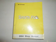 2004 Hyundai Santa Fe Service Repair Shop Workshop Manual BRAND NEW Book 2004