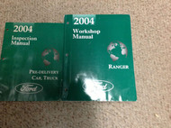 2004 Ford RANGER TRUCK Service Shop Repair Manual Set W PRE DELIVERY BOOK OEM