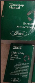 2004 Ford EXPLORER Mercury Mountaineer Service Shop Repair Manual SET W SPECS