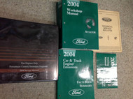 2004 LINCOLN AVIATOR TRUCK SUV Service Shop Repair Manual SET W PCED + MORE