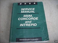 2004 Chrysler 300M Concorde DODGE Intrepid Service Shop Repair Manual EXC COND