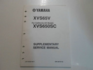2004 2006 Yamaha XVS65V 04 XVS650SC Supplementary Service Manual FACTORY OEM
