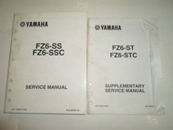 2004 2005 Yamaha FZ6 SS ST FZ6 SSC STC Service Manual 2 VOL SET FACTORY OEM DEAL
