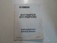 2003 Yamaha XV1700PCR XV1700PCRC Supplementary Service Manual FACTORY OEM 03