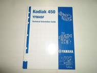 2003 Yamaha Kodiak 450 YFM45F Technical Orientation Guide Manual FACTORY OEM 03