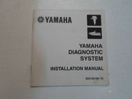 2003 Yamaha Diagnostic System Installation Manual FACTORY OEM BOOK 03 DEALERSHIP