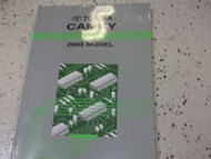 2003 Toyota CAMRY Electrical WIRING Diagram Service Shop Repair Manual EWD 03