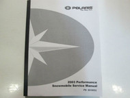 2003 Polaris XC Edge XC SP Edge & XCR Snowmobile Shop Repair Service Manual NEW