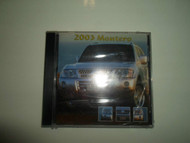 2003 Mitsubishi Montero Service Manual Data Technical Information CD FACTORY OEM