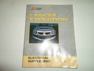 2003 MITSUBISHI Lancer EVOLUTION Electrical Supplement Manual WATER DAMAGED OEM