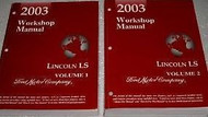 2003 LINCOLN LS Service Shop Repair Manual Set OEM 03 BRAND NEW BOOKS FACTORY