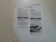 2003 Kawasaki Model JT800-A1 Jet Ski Watercraft Assembly & Preparation Manual