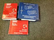2003 Ford EXPLORER & Mercury MOUNTAINEER Service Shop Repair Manual Set W TRANS