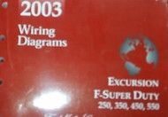 2003 Ford EXCURSION F-250 F350 F250 450 550 Wiring Electrical DIAGRAM Manual NEW