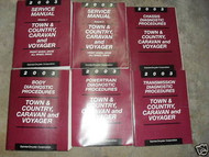 2003 DODGE CARAVAN CHRYSLER TOWN & COUNTRY VOYAGER Service Shop Manual Set RECAL