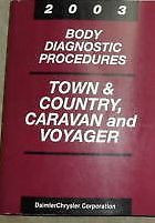 2003 DODGE CARAVAN CHRYSLER TOWN & COUNTRY VOYAGER Body Diagnostic Manual OEM