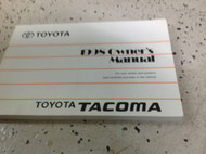 1998 TOYOTA TACOMA Owners Manual FACTORY DEALERSHIP NICE TOYOTA OEM GOVE BOX x