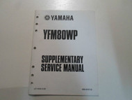 2002 Yamaha YFM80WP Supplementary Service Manual FACTORY OEM BOOK 02 DEALERSHIP