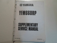 2002 Yamaha YFM660RP Supplementary Service Manual FACTORY BOOK 02 WATER DAMAGE