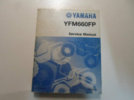 2002 Yamaha YFM660FP Service Manual WATER DAMAGED FIRST EDITION FACTORY OEM 02