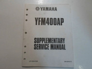 2002 Yamaha YFM400AP Supplementary Service Manual FACTORY OEM BOOK 02