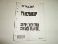 2002 Yamaha YFM250XP Supplementary Service Manual FACTORY OEM BOOK 02 WORN