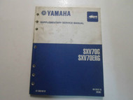 2002 Yamaha SXV70G SXV70ERG Supplementary Service Manual FACTORY OEM BOOK 02