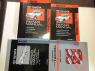 2002 Toyota TACOMA TRUCK Service Shop Repair Workshop Manual SET W EWD + TRANS