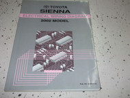 2002 Toyota Sienna Electrical Wiring Diagram Service Shop Repair Manual EWD 02