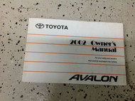 2002 TOYOTA AVALON Owners Manual FACTORY DEALERSHIP NICE TOYOTA BOOK x