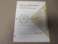 1972 Johnson Outboards Service Shop Repair Manual 20 HP 20R72 20RL72 OEM Boat x