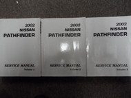 2002 Nissan Pathfinder Service Repair Shop Manual 3 Vol Set Brand New 2002