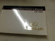 2002 LEXUS LS430 LS 430 Owners Manual FACTORY DEALERSHIP GLOVE BOX GUIDE OEM x