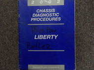 2002 JEEP LIBERTY CHASSIS Service Shop Repair Manual OEM DIAGNOSTICS BOOK 02