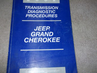 2002 JEEP GRAND CHEROKEE TRANSMISSION DIAGNOSTICS PROCEDURES Manual OEM
