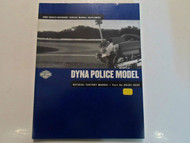 2002 Harley Davidson Dyna Police Model Service Repair Manual Supplement USED 02